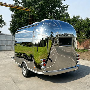 Remolque de Comida Rápida de Acero Inoxidable de Alta Calidad, Remolque de Catering, Camioneta de Comida <span class=keywords><strong>con</strong></span> Encimera, Aprobado por la CE, para Hot Dogs y Dulces - Product Image 2