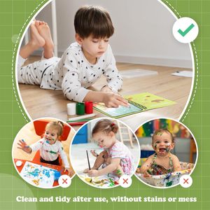 Livre de coloriage magique pour tout-petits, livre d'histoires multi-styles en matériaux écologiques, jouet de dessin, livre à eau, vente en gros - Product Image 3