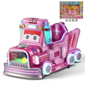 Nuevo Coche Eléctrico Infantil con Pantalla MP5, Operado con Monedas, Juego de Carreras para Niños con Diseño de Dibujos Animados - Product Image 1