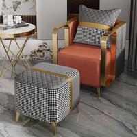 Canapé individuel de luxe nordique, style design moderne pour chambre, bureau, hôtels, zone de réception, salon, durable
