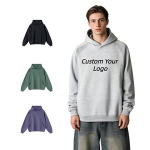 เสื้อฮู้ดดี้ผู้ชายผ้าคอตตอน 100% หนัก 460 กรัม ผู้ผลิตยอดนิยม สีพื้นเรียบแบบกำหนดเอง ทรงโอเวอร์ไซส์ ทรงเข้ารูป เสื้อฮู้ดดี้เปล่าสำหรับสตรีทแวร์ - Product Image 1