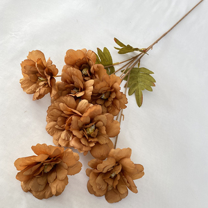 Flores Artificiales Color <span class=keywords><strong>Café</strong></span> Oscuro, Lirios Silvestres <span class=keywords><strong>de</strong></span> Tallo Largo para Decoración <span class=keywords><strong>de</strong></span> Bodas - Product Image 6