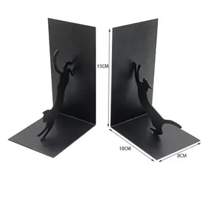 Hot Sell Material Iron Book Holder Bookends High Quality Decorative Metal Bookends