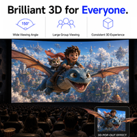 Écran polarisé 3D passif Bestar LED avec profondeur immersive de qualité cinéma, sans scintillement pour système cinéma RealD 3D 4D XD