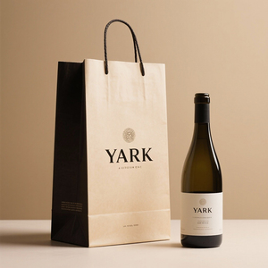 Sacs à emporter pour aliments en papier kraft recyclé orange, blanc et noir, personnalisables avec votre propre logo - Product Image 2