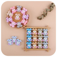 Attache-sucette personnalisée pour bébé, nouvelle collection, conte de fées étoilé, multicolore, accessoires de bijoux, perles de dentition, forme de dessin animé, perles en silicone