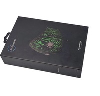 Boîte cadeau magnétique personnalisable, écologique, recyclable, avec dorure à chaud, impression offset quadricolore, design carré rigide, pour emballage de bijoux et de vêtements