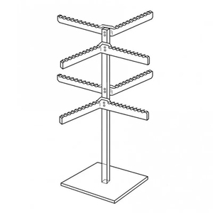 <span class=keywords><strong>4</strong></span> Tiers Destacável Clear Acrílico Keychain <span class=keywords><strong>Display</strong></span> <span class=keywords><strong>Rack</strong></span> Perspex Chaveiros Titular Para Boutique Toy Shop - Product Image 2