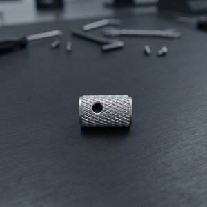 Cilindro de Acero Inoxidable Moleteado de Precisión – Componente Torneado por CNC para Aplicaciones Industriales, Mecánicas y OEM - Product Image 2
