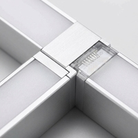 Plafonnier linéaire moderne à LED, lampe suspendue rectangulaire pour garage, parking, loft