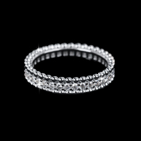 Expédition Rapide Bague Femme en Argent Sterling S925, Moissanite VVS Couleur D, Haute Qualité, Design Éclatant, pour Mariage ou Alliances