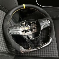 Volant en fibre de carbone forgé à LED pour Dodge Challenger Hellcat Charger SRT 2015-2023 Jeep Grand Cherokee Durango SRT Car