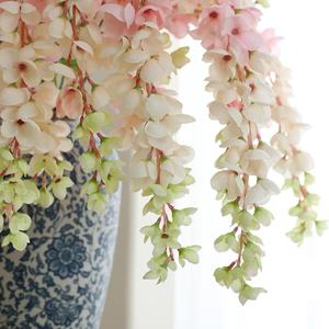 Décorations de plafond en lianes artificielles à 6 branches, style <span class=keywords><strong>catalpa</strong></span> et saule, pour centres commerciaux, thème forêt, mariages et événements transfrontaliers - Product Image 3