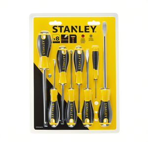 Juego de destornilladores Stanley de 8 piezas, kit de herramientas esencial para reparaciones y mantenimiento en el hogar - Product Image 2
