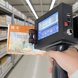 Impresora de Inyección de Tinta Semiautomática Inteligente para Línea de Ensamblaje, Impresora de Etiquetas para Bolsas de Embalaje, Impresora de Códigos <span class=keywords><strong>QR</strong></span>, Códigos de Barras y Fechas de <span class=keywords><strong>Caducidad</strong></span> - Product Image 3