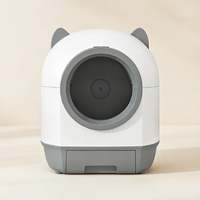 Litière automatique intelligente autonettoyante OEM avec contrôle à distance par application, 12 capteurs de sécurité, élimination des odeurs pour plusieurs chats