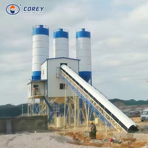 Centrale à béton prête à l'emploi Corey HZS120 contrôlée par PLC, 120 m³/h, avec silo à ciment et convoyeur à bande - Fabricant - Product Image 3