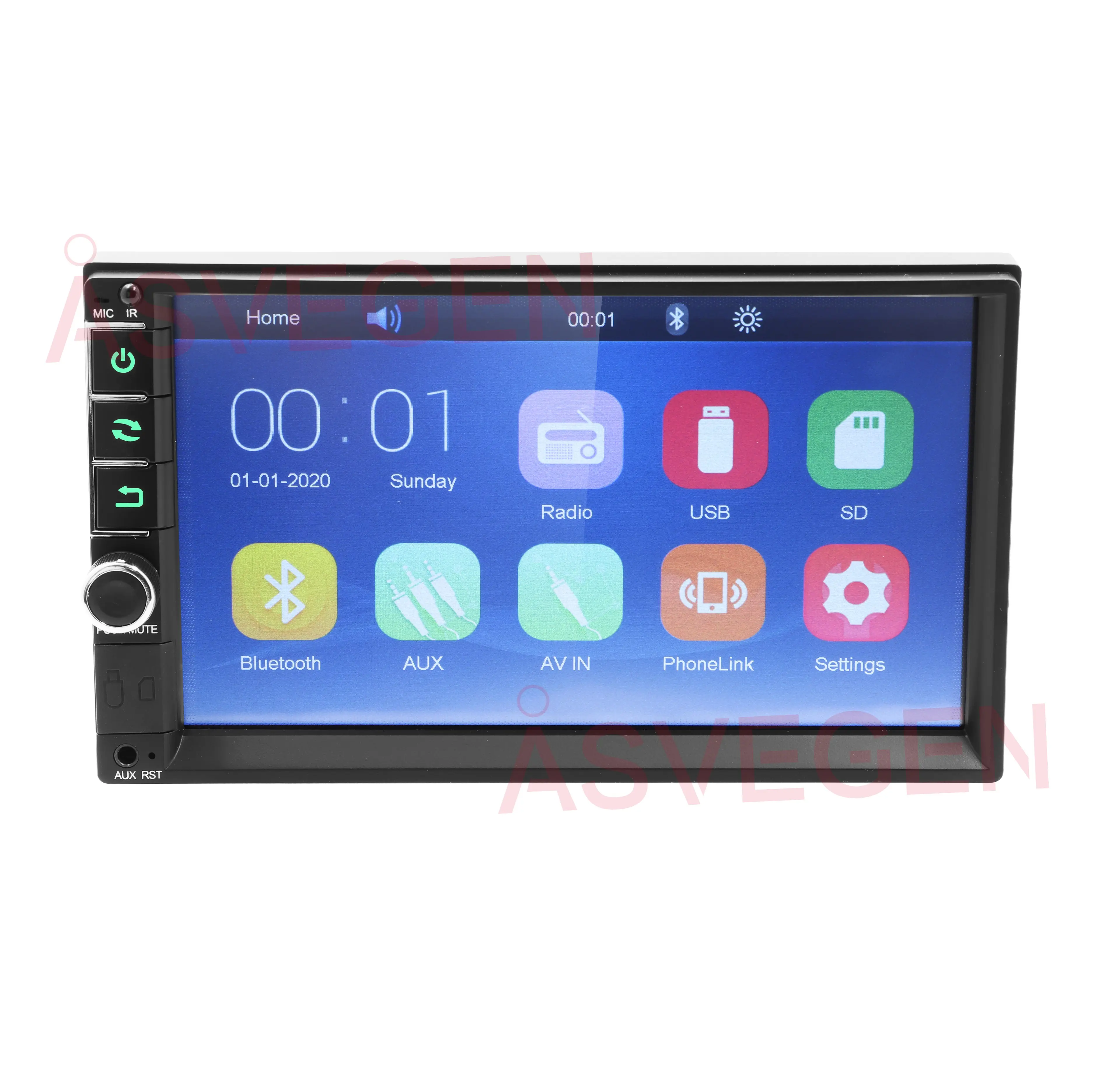 cheap model 7018B 2 din Car Stereo 7 Inch HD Car Radio BT FM Audio MP4 MP5 Player Autoradio Support Rear View Camera Radio Car