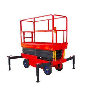 Plataforma de Trabajo Aérea Móvil de 4M, Mesa Elevadora, Elevadores Móviles, Mesas de Tijera Manuales de Empuje y Tracción, Elevador de Tijera Hidráulico Móvil - Product Image 3