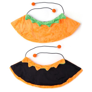 HUASONG-capa de doble cara para Halloween, calabaza, gato, perro, adorno bonito, vestido, Festival, babero, suministros para mascotas - Product Image 1