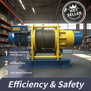 Treuil électrique à câble métallique ALLMAN CE certifié haute performance M5, 380V triphasé, 150m <span class=keywords><strong>de</strong></span> câble, <span class=keywords><strong>5</strong></span> <span class=keywords><strong>tonnes</strong></span>, à vendre - Product Image 1