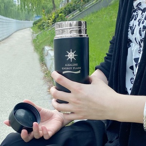 Soudron Alkaline Flask nước PH 8-10 cân bằng thép không gỉ 7 loại quả bóng khoáng chai nước Flask với bộ lọc - Product Image 3
