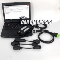 Cf54 ordinateur portable + Pour Vocom 88890300 OBD2 Adaptateur OBD Scanner Camion Pelle chargeuse sur pneus niveleuse Interface de Diagnostic pour Renault/UD