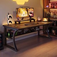 Escritorio de Computadora Convertible de Madera, Diseño Simple, para Uso en el Hogar, Juegos, Estudio, Escritura, Ecológico, Económico, para Alquiler