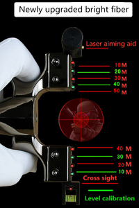 Mise à niveau des sports de plein air Presse rapide Laser infrarouge Lanceur de chasse Arcs Catapulte Jouets Nouvelle fronde Épaissie Équipement plat - Product Image 5