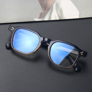 <strong>Fashionable</strong> Rectangle Transparent Red Acetate Optical Eyeglass Frame High-quality <strong>Glasses</strong> for Both Men and Women - Product Image 2