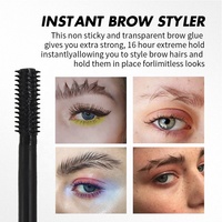Faible MOQ, Personnalisez votre logo, Nouveau gel cire pour sourcils gris en tube, longue tenue, séchage rapide, imperméable, gel liquide transparent pour sourcils