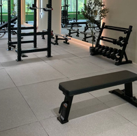 Banc plat commercial ZY robuste pour entraînement musculaire avec poids libres – Équipement professionnel pour clubs de fitness et projets de salles de sport