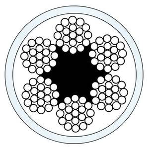 <span class=keywords><strong>Cable</strong></span> de acero PVC transparente recubierto, 3mm, 4mm, 6x7, 6x36, 200m, para el mercado de <span class=keywords><strong>Perú</strong></span> - Product Image 3