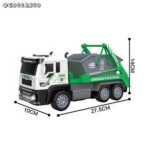 Iluminado 4 canales ciudad saneamiento limpieza plástico modelo coche Kit 1:24 camión <span class=keywords><strong>de</strong></span> <span class=keywords><strong>basura</strong></span> juguetes para niños con <span class=keywords><strong>Control</strong></span> <span class=keywords><strong>remoto</strong></span> - Product Image 6