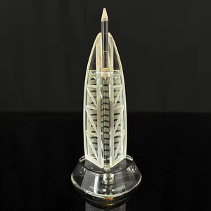 <span class=keywords><strong>Torre</strong></span> de Cristal <span class=keywords><strong>del</strong></span> <span class=keywords><strong>Hotel</strong></span> Burj Al Arab de Dubái con Iluminación de Color Personalizada para Decoración de Oficina, Regalo Empresarial - Product Image 5
