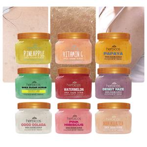 Private Label Natuurlijk Fruit Doordrenkt Watermeloen Shea Boter Parel Kruidenperzik Citroen Kokos Honing Veganbody <span class=keywords><strong>Scrub</strong></span> - Product Image 1