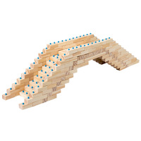 Vente en gros de blocs de briques de construction créatifs d'architecte en bois pour enfants modèle de jeu ensemble de jouets de construction éducatifs pour garçons et filles