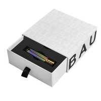 Boîtes d'emballage pour gloss à lèvres en carton noir mat magnétique avec logo imprimé personnalisé