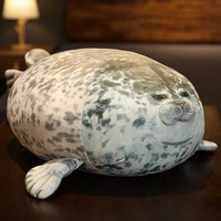 Oreiller de joint blob potelé, jouet animal en peluche de coton en peluche mignon océan grand oreiller pour canapé-lit, cadeaux pour enfants
