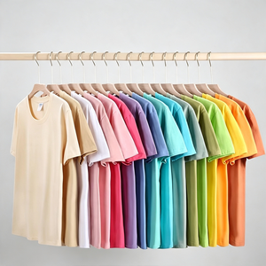 Camiseta de Manga Corta para Hombre, Cuello Redondo, Color Sólido, Varios Colores, Algodón Suave, Informal, Básica, para Uso Diario, Lisa, para Impresión Personalizada - Product Image 5