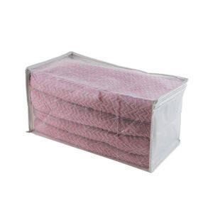 Hot-Selling 30X15X15Cm Sac de rangement à fermeture éclair en plastique PE étanche à l'humidité avec petite conception d'impression pour les couettes - Product Image 3