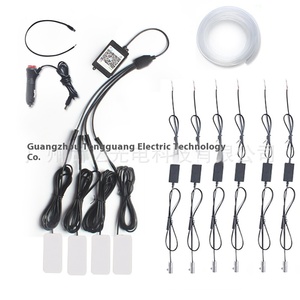 Bande lumineuse <span class=keywords><strong>LED</strong></span> à fibre optique Hexing <span class=keywords><strong>Auto</strong></span> 4/5/6/10 1 pour l'ambiance intérieure de la voiture, <span class=keywords><strong>12V</strong></span> <span class=keywords><strong>5W</strong></span>, état neuf, contrôle vocal coloré par application - Product Image 4