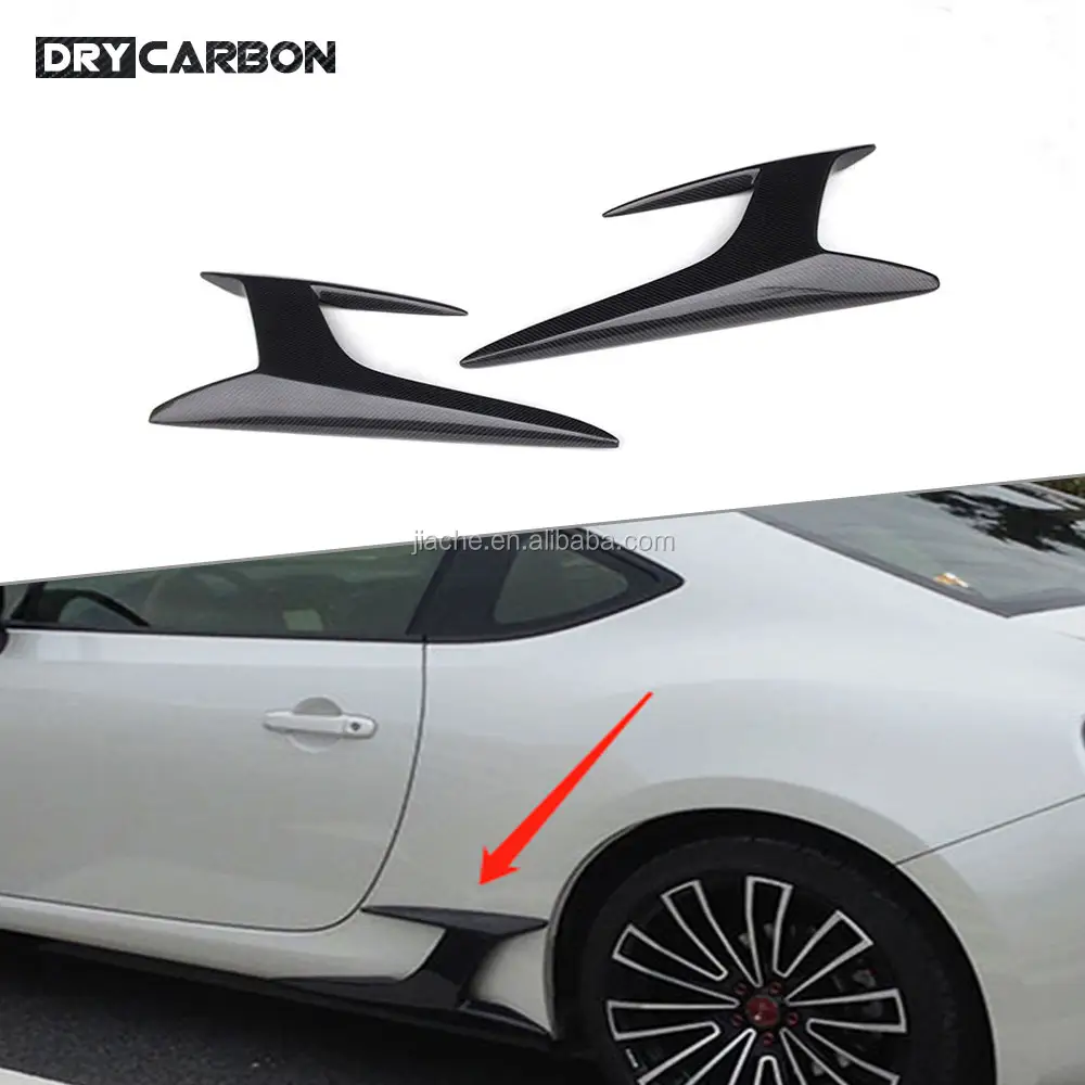 Carbon fiber Material Side Skirts Splitters Canards For Toyota GT86 For Subaru BRZ 2014-2016 Auto Car Decoration