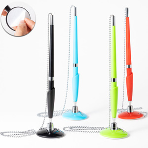 Multi-color Plastic Table Ballpoint <b>Pen</b> Wholesale Hotel Bank Fixed Desk Printable Logo Customized for Advertising Signature - Product Image 2