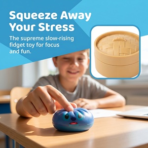 Cartoon New Cute Smile Face Dumpling Squishy EVA Stress Ball <b>Toy</b> for 5 to 7 Years Mystery <b>Box</b> - Product Image 4