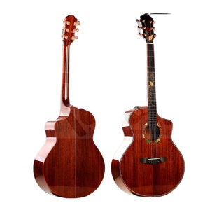 Weifang Rebon 6 corde 41 pollici tutto solido JF corpo a forma di chitarra acustica elettrica - Product Image 1