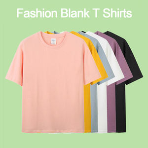 Camiseta de manga corta de corte regular a la moda para hombre, ropa de calle de algodón 100% de alta calidad, tela de punto sólida - Product Image 5