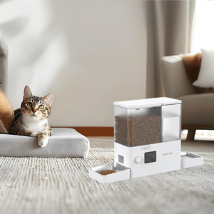 8.5L otomatik evcil hayvan besleyici çevre dostu yuvarlak silikon kase çelik paslanmaz kuru gıda dağıtıcı büyük köpekler için şişe şekli - Product Image 2