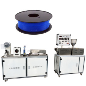 Machine de fabrication de filaments à vis unique de bureau mini haute productivité, extrudeuse d'imprimante <span class=keywords><strong>3D</strong></span> et enrouleurs pour le recyclage de fils PP/PET - Product Image 4