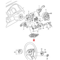 Module de volant système de régulateur de vitesse multifonction 1K0953549CH pour VW Caddy Tiguan Golf Skoda 1K0 953 549CH